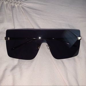 flat top shield sunglasses